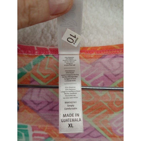 NWT LuLaRoe Tunic Top/Shirt Multi-Color Size XL Aztec Pattern Soft Stretchy EC - Picture 3 of 16